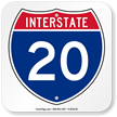 Interstate 20 (I 20)Sign
