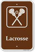 Lacrosse Campground Sign With Symbol