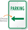 Directional Parking Sign