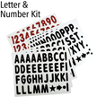 Letter And Number Kit For White Boards