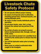 Livestock Chute Safety Protocol Sign
