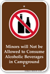 Minors Not Allowed To Consume Alcohol Sign