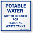 Mississippi Potable Water Campsite Sign 