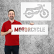Motorcycle Stencil