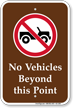 No Vehicles Beyond This Point, Campground Sign