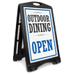 Outdoor Dining Open Sidewalk Sign