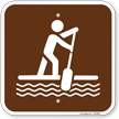 Paddleboarding Campground Sign