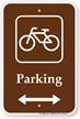 Parking Bike Bicycle Bidirectional Sign