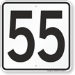 Parking Lot Number 55 Sign