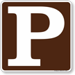 Parking Symbol Sign For Campsite
