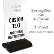 Personalized Parking Instructions Sign Insert with Logo