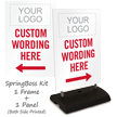Personalized Parking Message Sidewalk Sign Insert