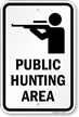 Public Hunting Area Campground Sign