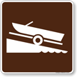 Ramp (Launch) Symbol Sign For Campsite