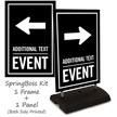 Right Arrow Event Parking Sidewalk Sign