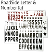 Letter And Number Kit For Roadside White Message Boards