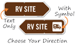 RV Site Arrow Campground Sign