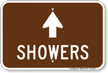 Showers Ahead, Campground Guide Sign
