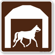 Stable Symbol Sign For Campsite