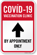 COVID 19 Vaccination Clinic, By Appointment Only