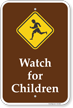 Watch For Children Campground Sign