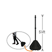 Big Boy XL Roll 'n' Pole Portable Sign Holder