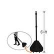 Big Boy XL Roll 'n' Pole Portable Sign Holder