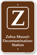 Zebra Mussel Decontamination Campground Sign