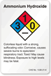 Ammonium Hydroxide NFPA Chemical Label