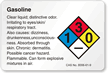 Gasoline NFPA Chemical Hazard Label