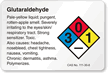 Glutaraldehyde NFPA Chemical Hazard Label