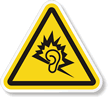 Loud Noise Triangle Symbol Label