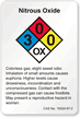 Nitrous Oxide NFPA Chemical Label