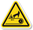 Pinch Point/Entanglement ISO 3864 2 Triangle Warning Label