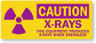 X Rays This Equipment Produces X Rays When Energized (With Graphic) Label