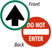 ANSI Do Not Enter Door Decal with Symbol