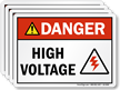 High Voltage With Graphic Danger Label