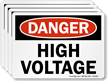 High Voltage OSHA Danger Label