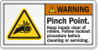 Pinch Point Keep Hands Clear Of Rollers Label