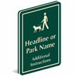 Add Custom Headline Or Park Name PermaCarve Sign