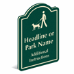 Add Custom Headline Or Park Name PermaCarve Sign