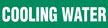 Cooling Water (Green) Adhesive Pipe Marker