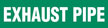 Exhaust Pipe (Green) Adhesive Pipe Marker