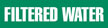 Filtered Water (Green) Adhesive Pipe Marker