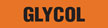 Glycol (Orange) Adhesive Pipe Marker