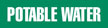 Potable Water (Green) Adhesive Pipe Marker
