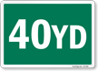 40 Yard Label For Containers And Dumpsters