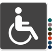 Accessible Sign with ISA Wheelchair Symbol 6" x 6