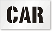 CAR Parking Stencil