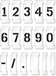 Interlocking Number Floor Stencil Set, 0 9